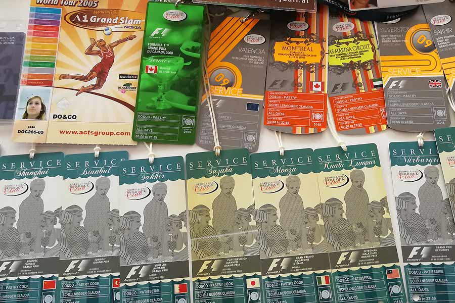 Ausweise zu den Veranstaltungen