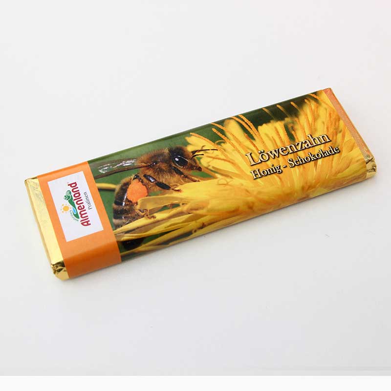 Schokolade mit Löwenzahnhonig